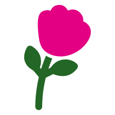 Cartoon Flower Silhouette