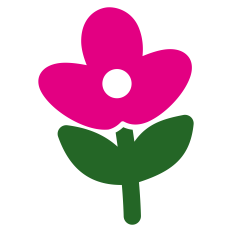 Cartoon Flower Silhouette