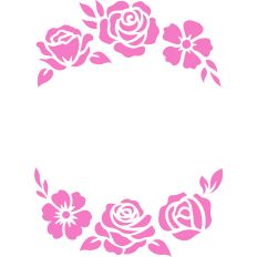 Flower Frame Stencil