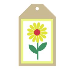 Daisy Flower Gift Tag - Simple Floral Tag for Mother’s Day, Birthdays & More - Silhouette Studio