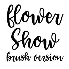 Flower show brush version