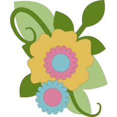 Whimsical Flower Cluster