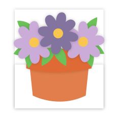 Flower Pot Tuck In Card
