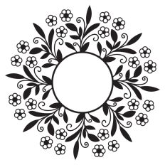 Flowers Monogram Frame