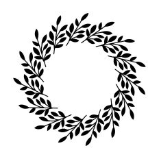 Leaves Round Frame
