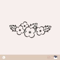 Elegant Outlined Blooms