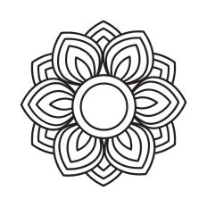 Floral mandala