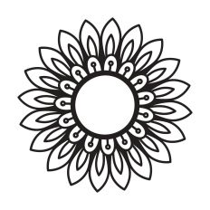 Petals Monogram Frame
