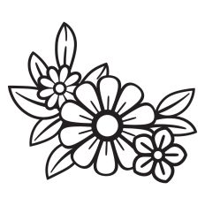 Flowers and leaves
