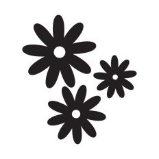 Flowers silhouette