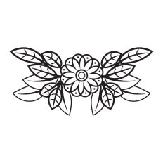 Flower with leaves