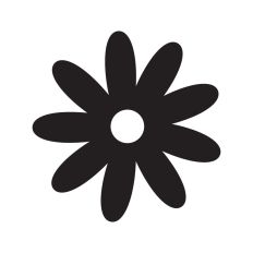 Simple flower silhouette