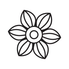 Simple flower clipart