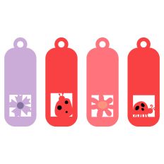 Flowers and Bugs Tags 3