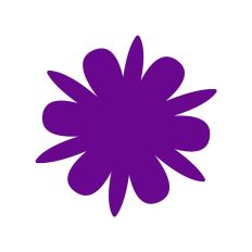 Irregular Flower Petal Shape SVG Design