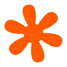 Asterisk Flower Petals SVG Design