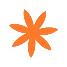 Astroid shaped flower petals SVG design