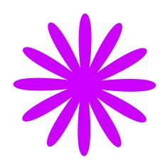 Starburst Asterisk Flower SVG Design