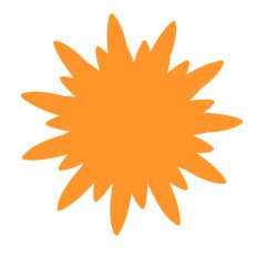 Irregular Flower Petal Shape SVG Design