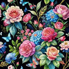 Gothic Floral Wallpaper 
