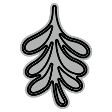 Line Holly Sprig