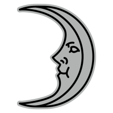 Line Moon Face