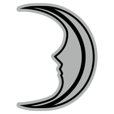 Line Moon Face