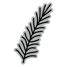 Line Pine Needles 