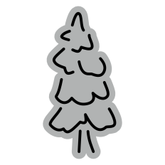 Line Pine Tree 