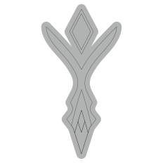 Line Diamond Snowflake