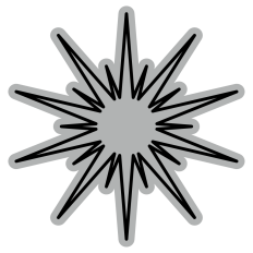 Line Star Burst