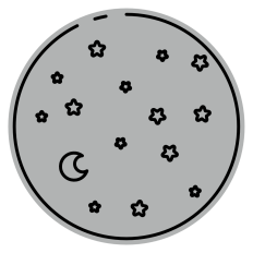 Line Moons and Stars