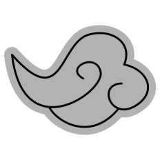 Line Swirly Cloud