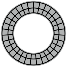 Line Circle Grid