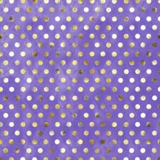 Purple Gold Foil Polkadot Background Pattern