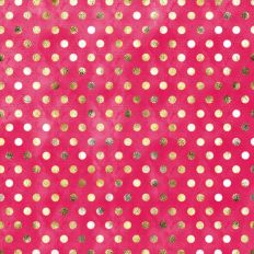 Red Gold Foil Polkadot Background Pattern