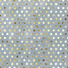 Gray Gold Foil Polkadot Background Pattern