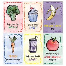 Lunchbox Foods Note Cards