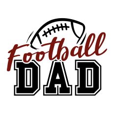 Football Dad SVG Quote