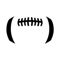 Football Laces SVG Cut File