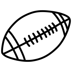 Football Ball Outline