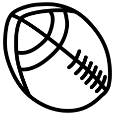 Football Ball Outline
