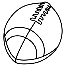 Football Ball Outline