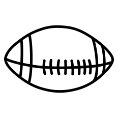 Football Ball Outline