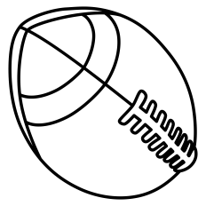 Football Ball Outline