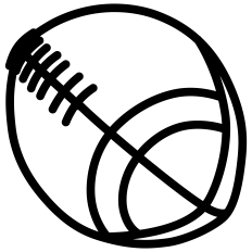 Football Ball Outline