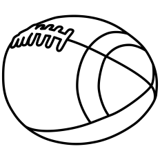 Football Ball Outline