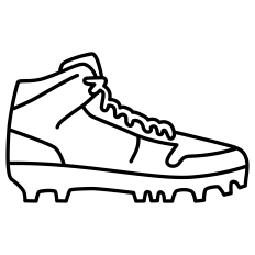 Football Shoes Outline
