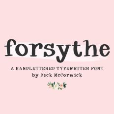 Forsythe Typewriter Font
