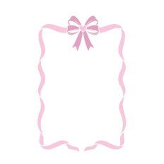 Pink Frame Ribbon Bow